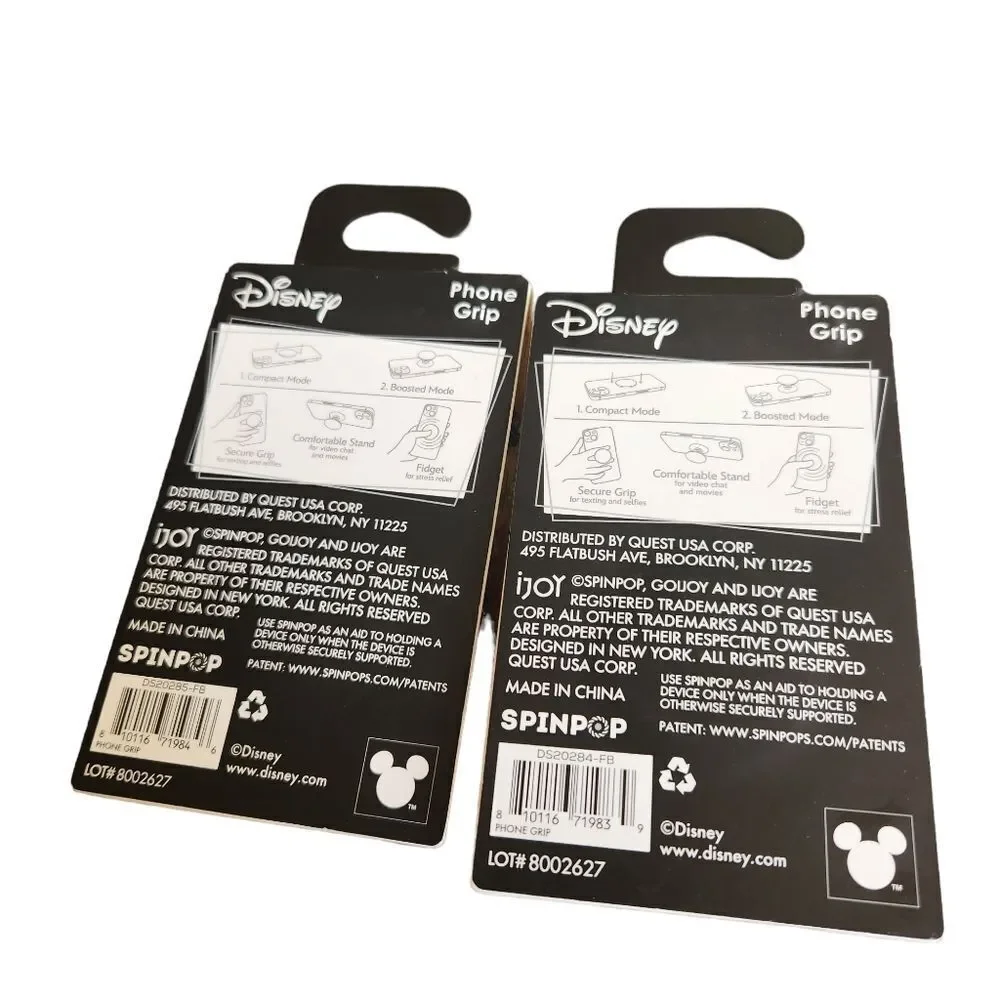 Lilo & Stitch Disney Spin Pop Phone Grips NWT Unused Lot of 2 Hologram